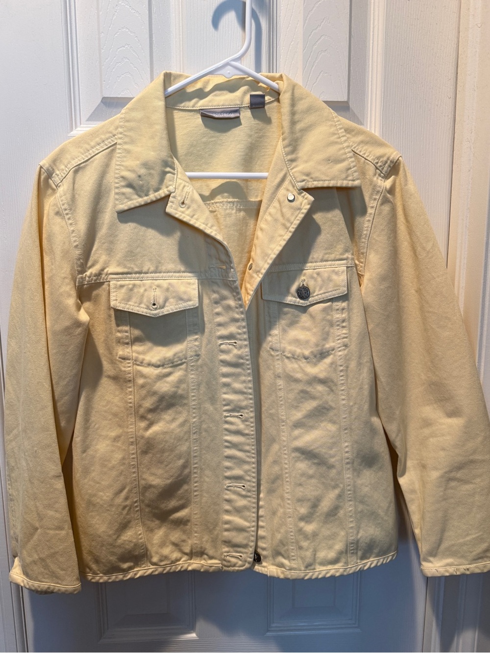 Nordstrom Pale Yellow Denim Jacket